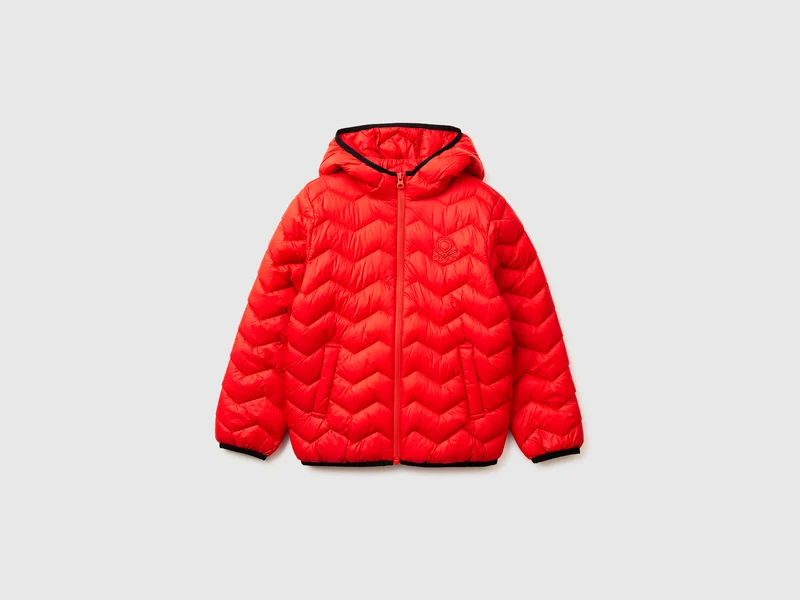 Wattierte Jacke mit Kapuze