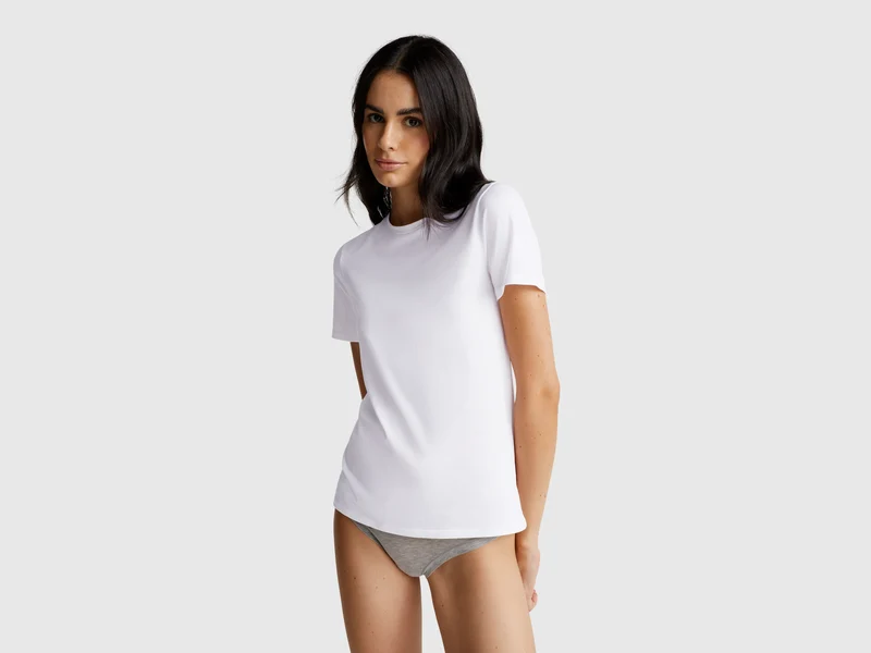 T-Shirt aus superelastischer Baumwolle
