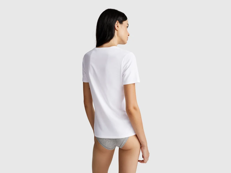 T-Shirt aus superelastischer Baumwolle