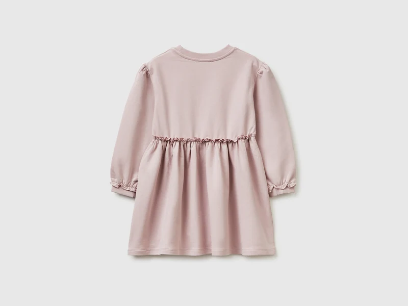 Sweatshirtkleid mit Spitze