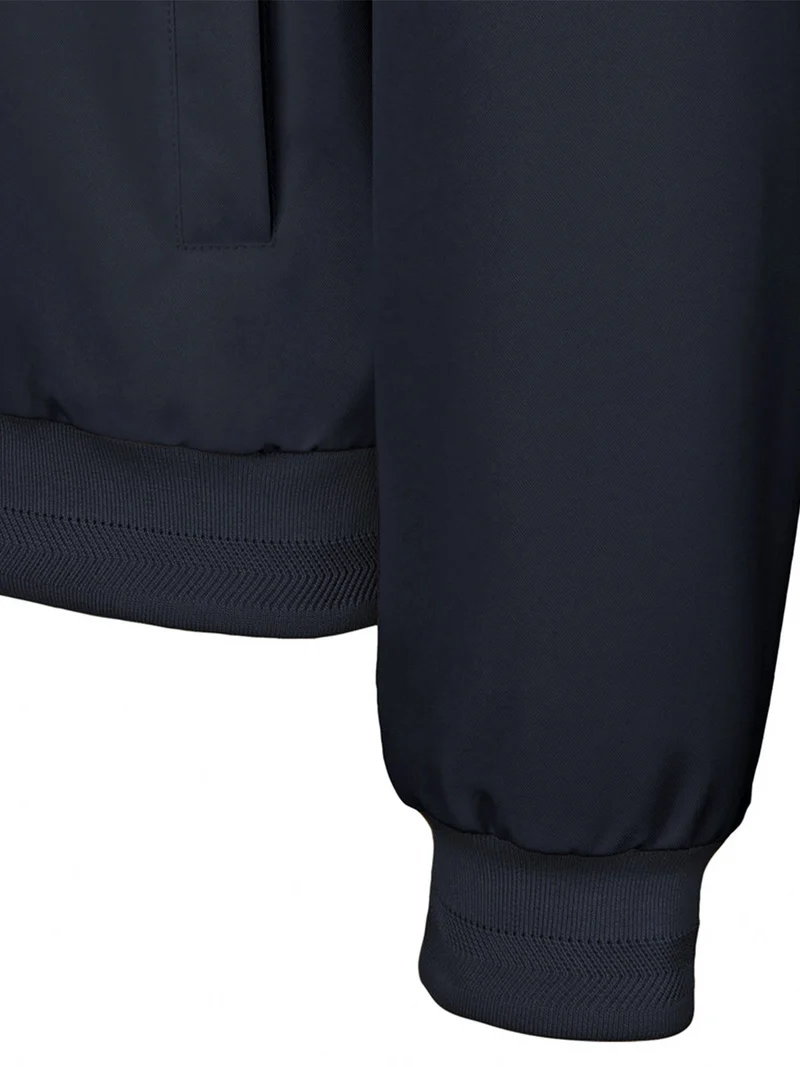 VINCIT Giacca imperbeabile da uomo con zip - blu scuro