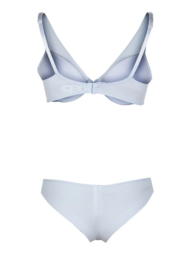 Completino intimo effetto ghost - azzurro