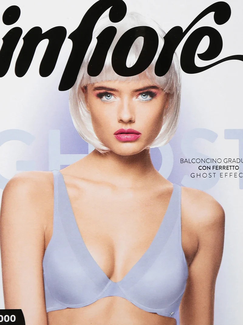 Completino intimo effetto ghost - azzurro