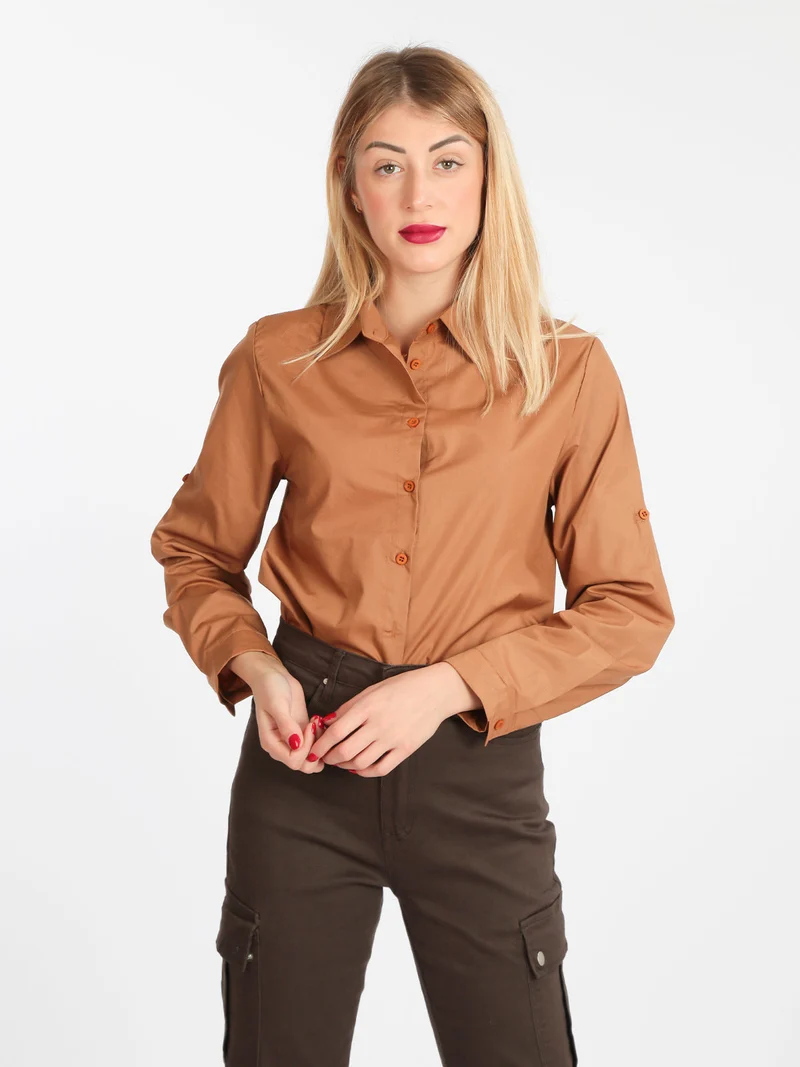 Camicia donna - cammello