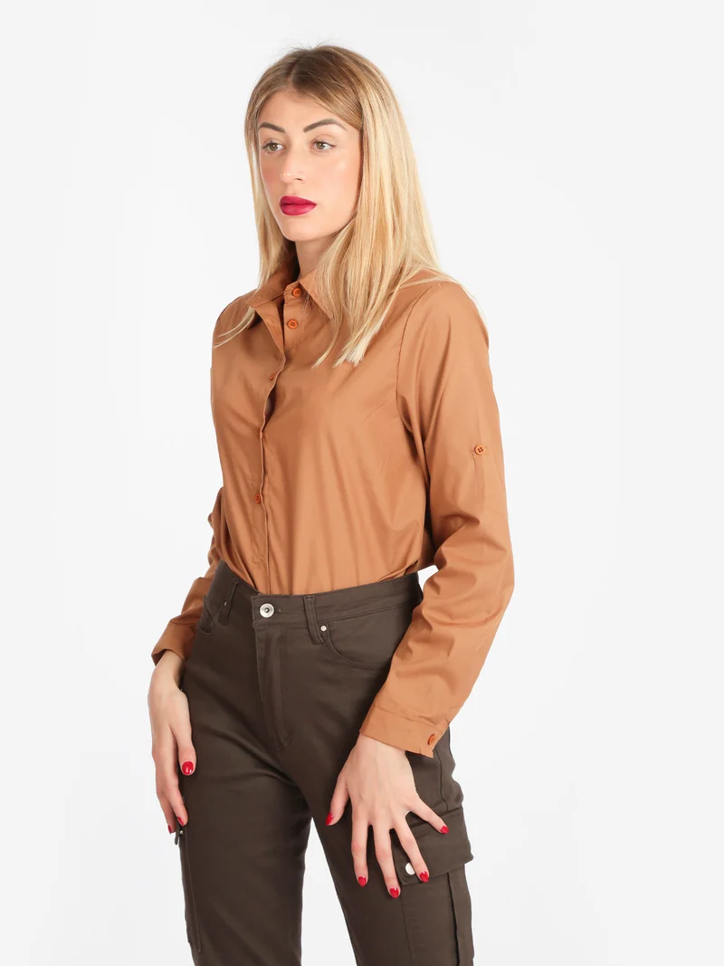 Camicia donna - cammello