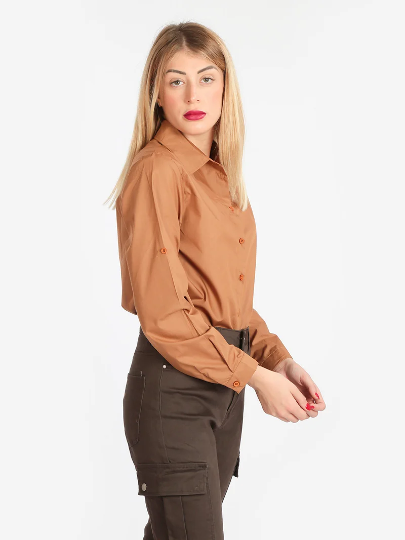 Camicia donna - cammello