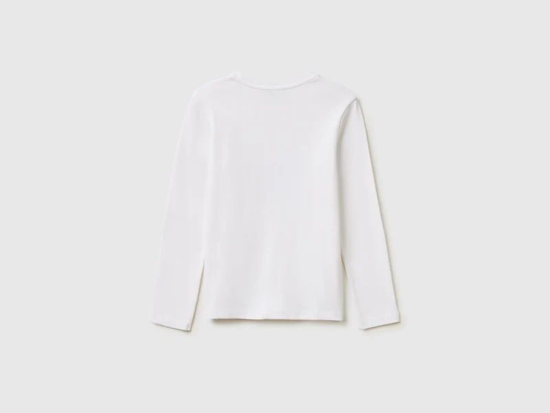 T-Shirt aus Bio-Baumwolle mit Glitzerlogo