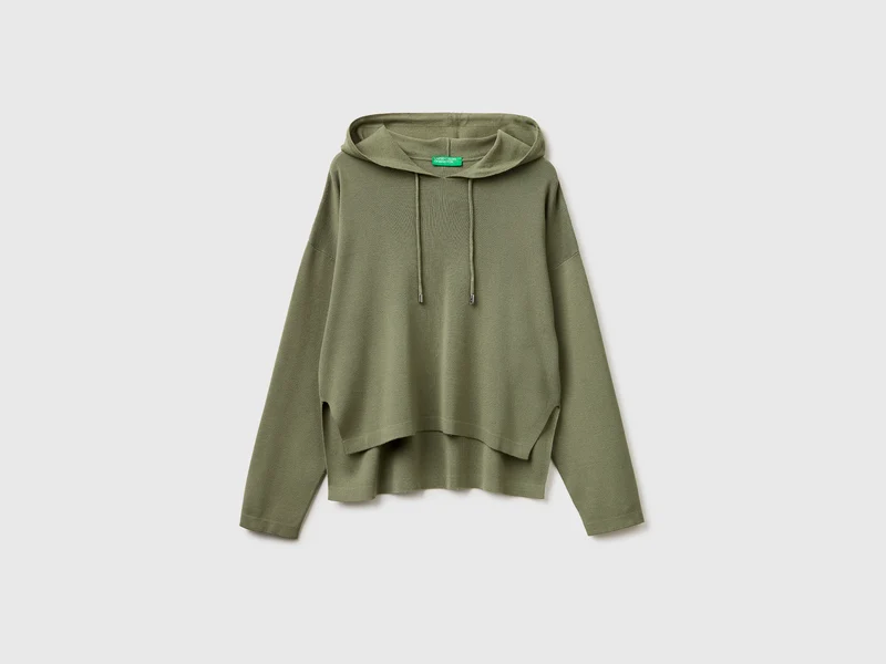 Oversize-Pullover mit Kapuze