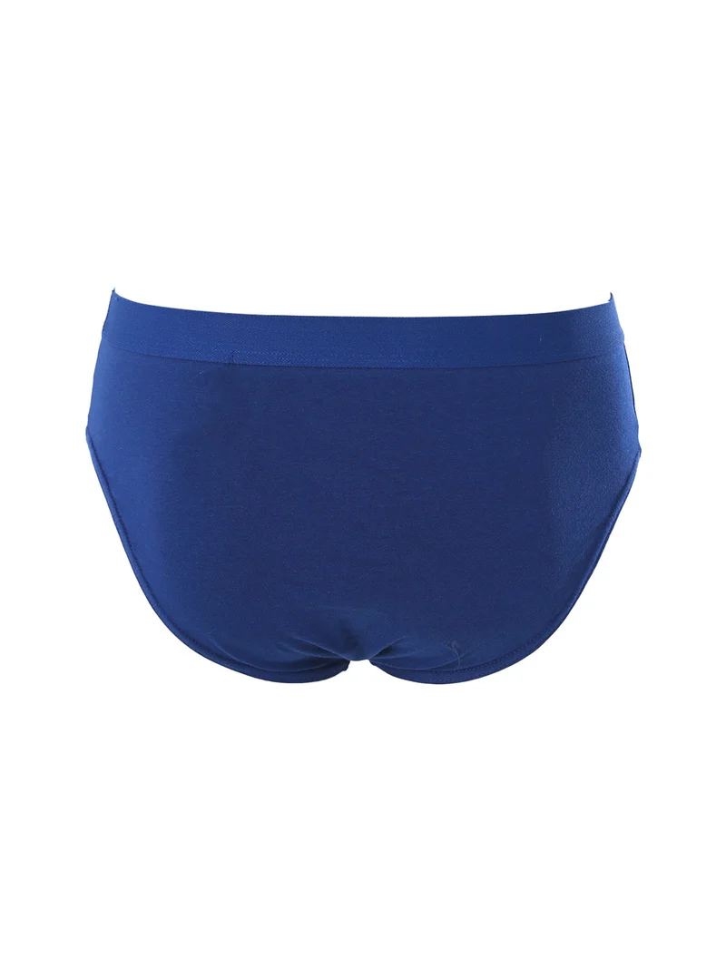 Slip da uomo in cotone elasticizzato - blu