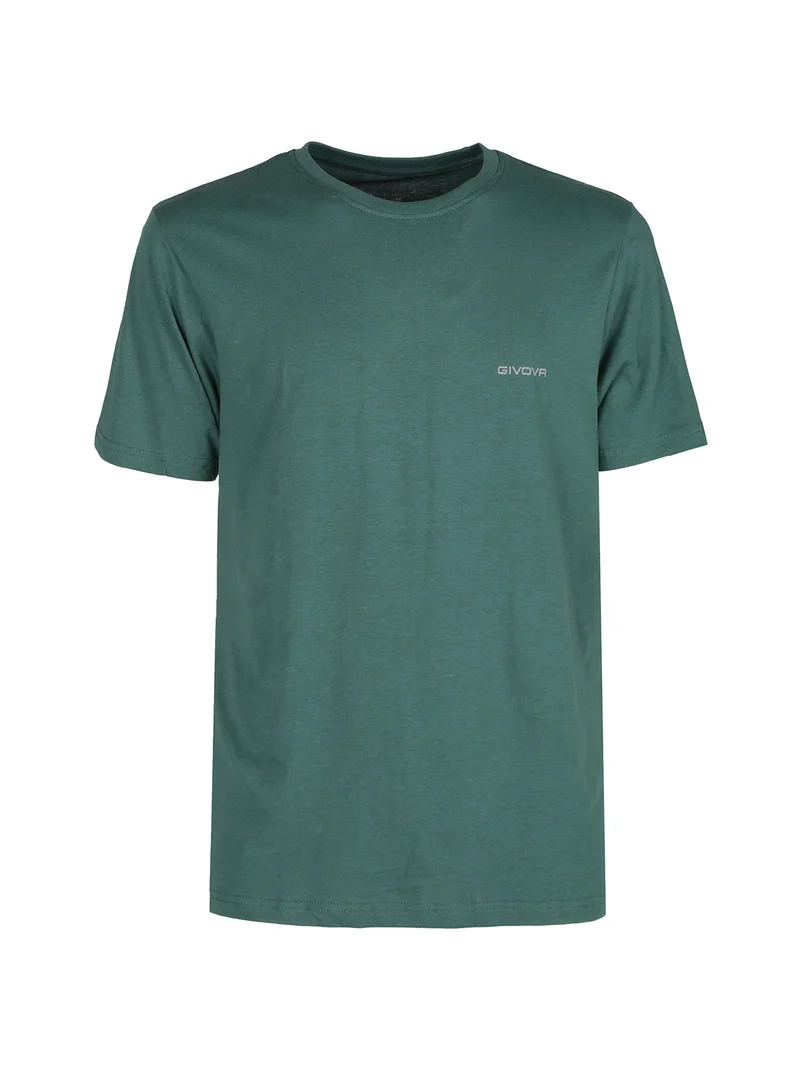 T-shirt intima da uomo girocollo in cotone - verde