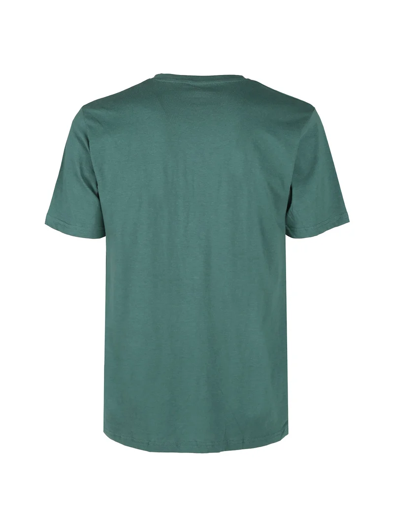 T-shirt intima da uomo girocollo in cotone - verde