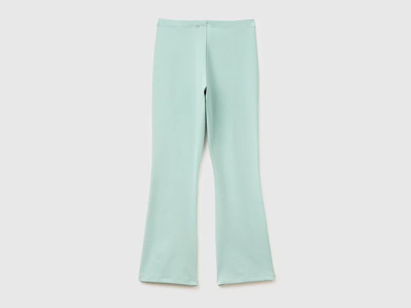 Leggings aus Stretch-Baumwolle mit ausgestelltem Bein