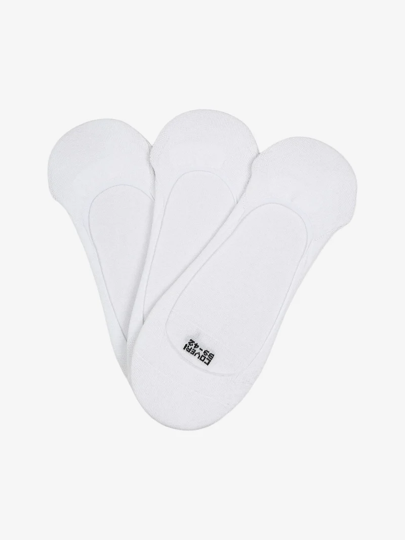 Confezione da 3 paia di calze fantasmini - bianco