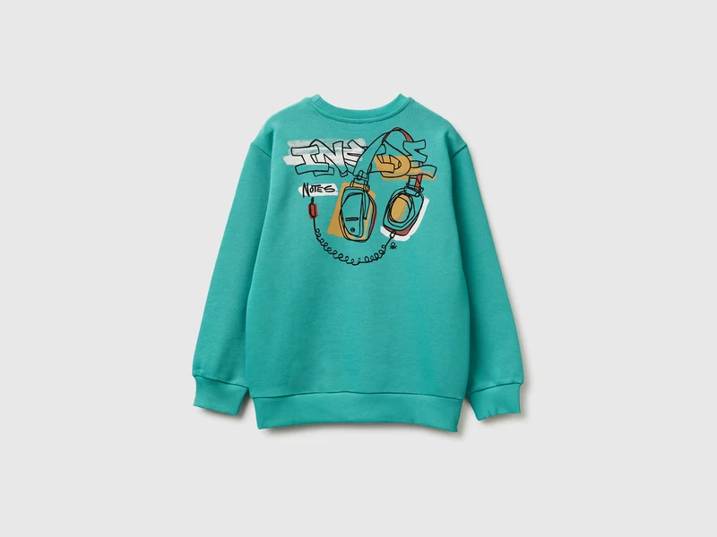 Geschlossenes Sweatshirt mit Aufdruck