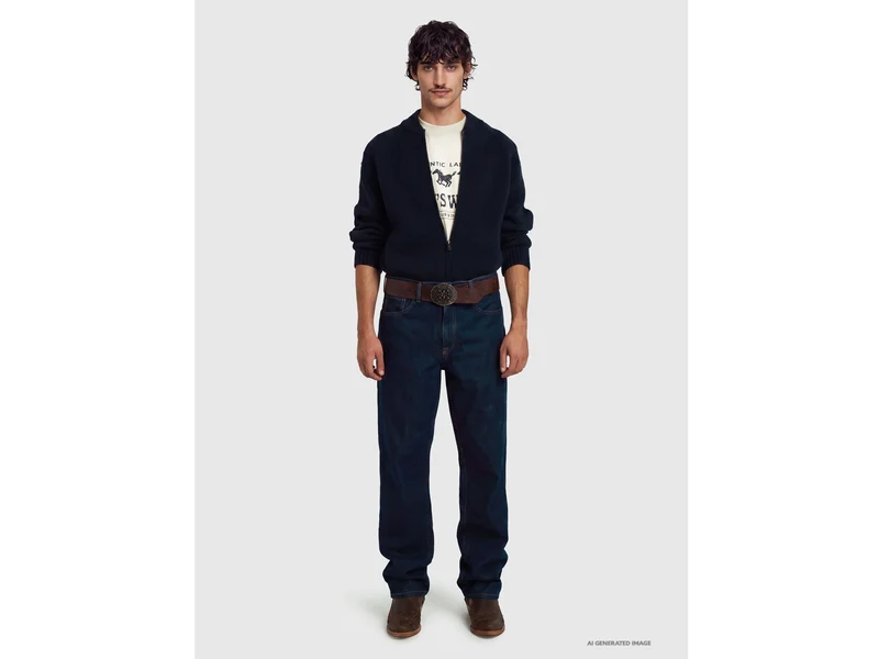 Bootcut-Jeans mit Rinse-Wash-Funktion