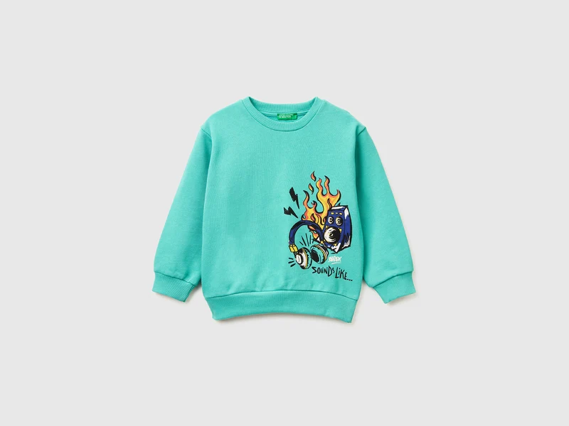 Oversize-Sweatshirt mit Aufdruck