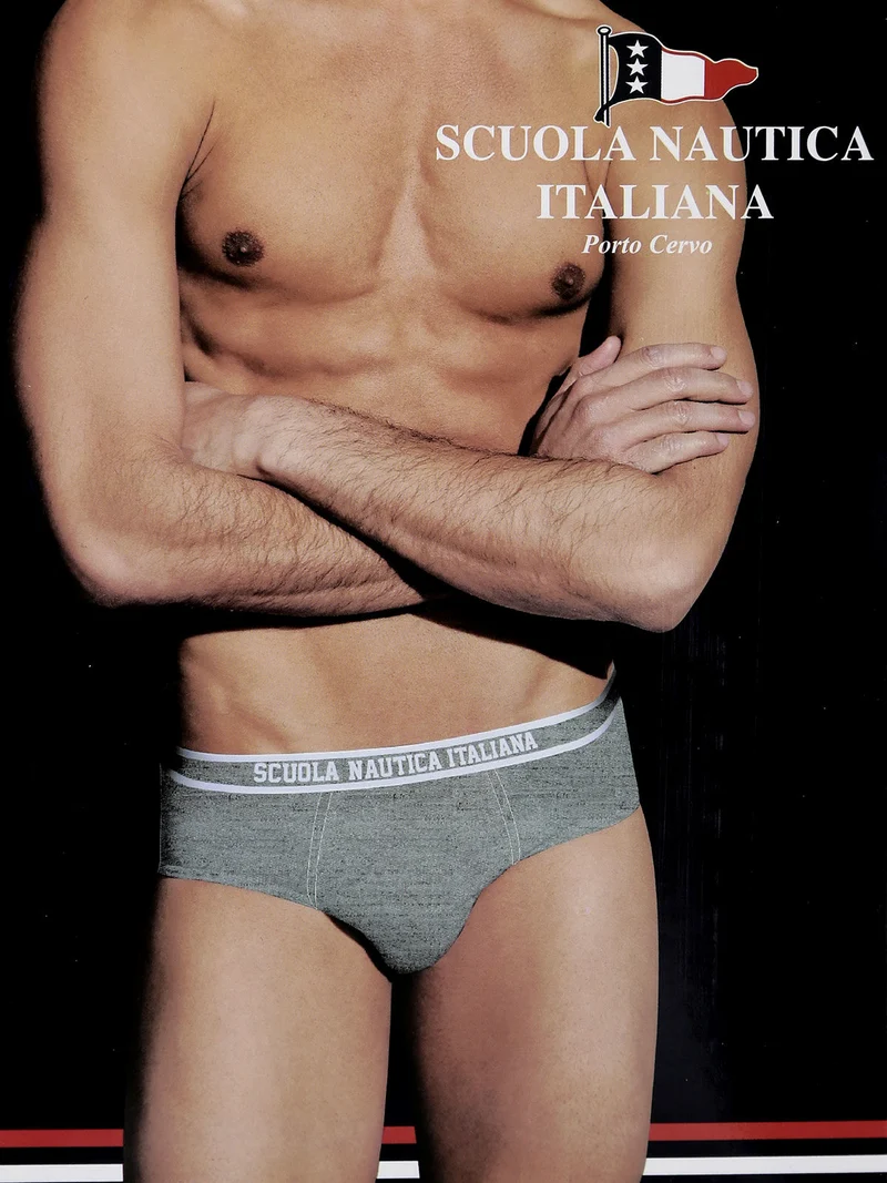 Slip da uomo in cotone - grigio