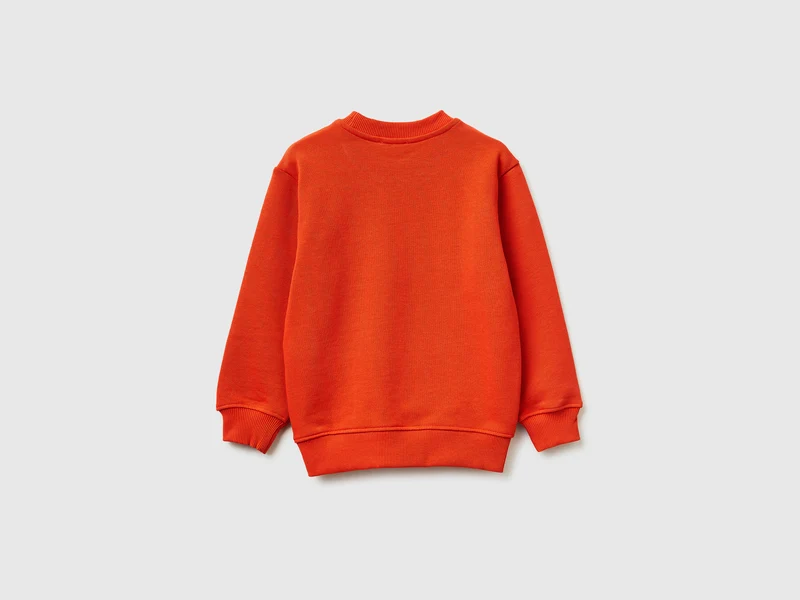 Sweatshirt aus Bio-Baumwolle mit Logodruck
