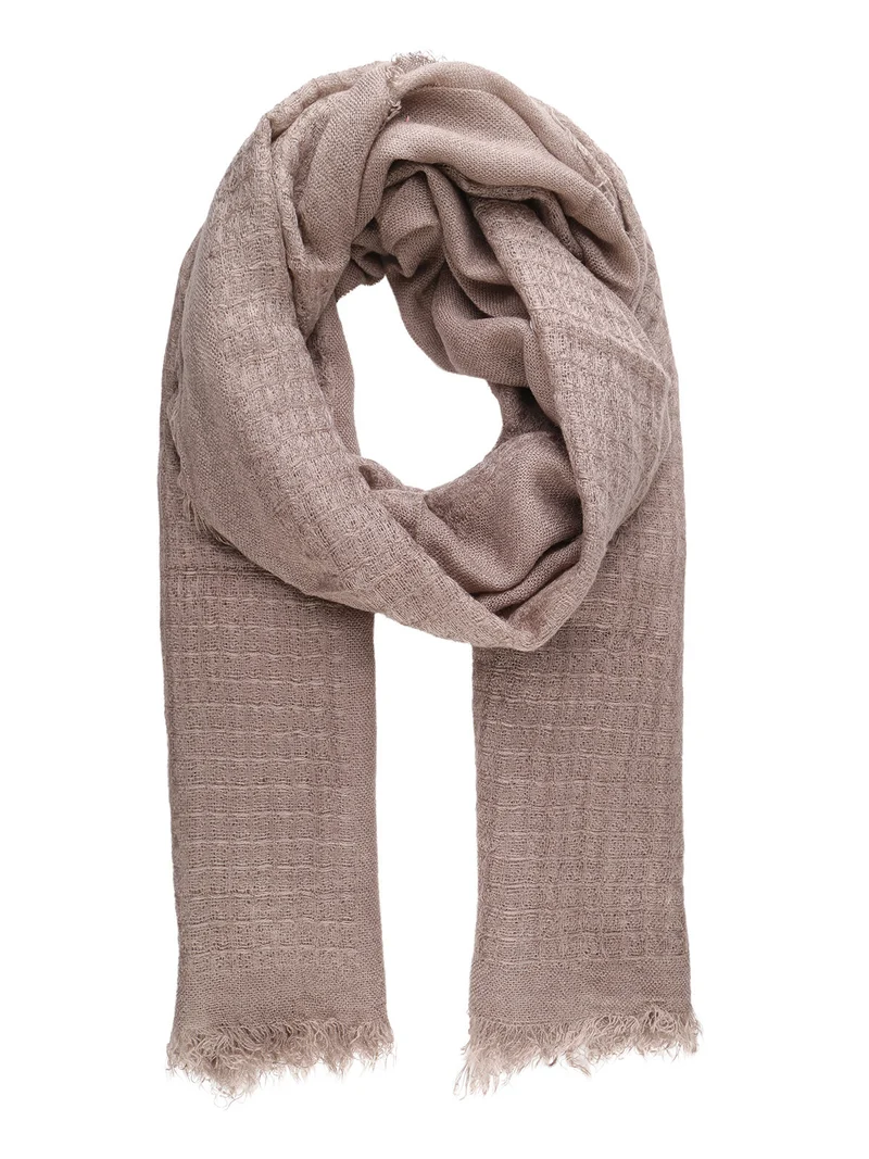 Sciarpa donna misto cotone - fango