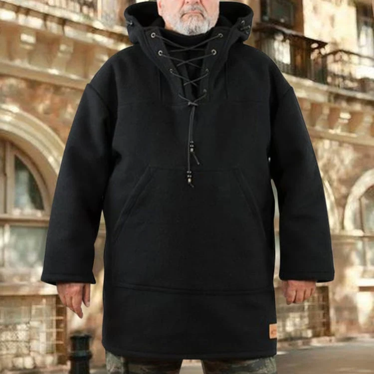 Herren Outdoor-Anorak | Winddicht & wasserabweisend | Robuste Wollmischung | Winterjacke für Outdoor