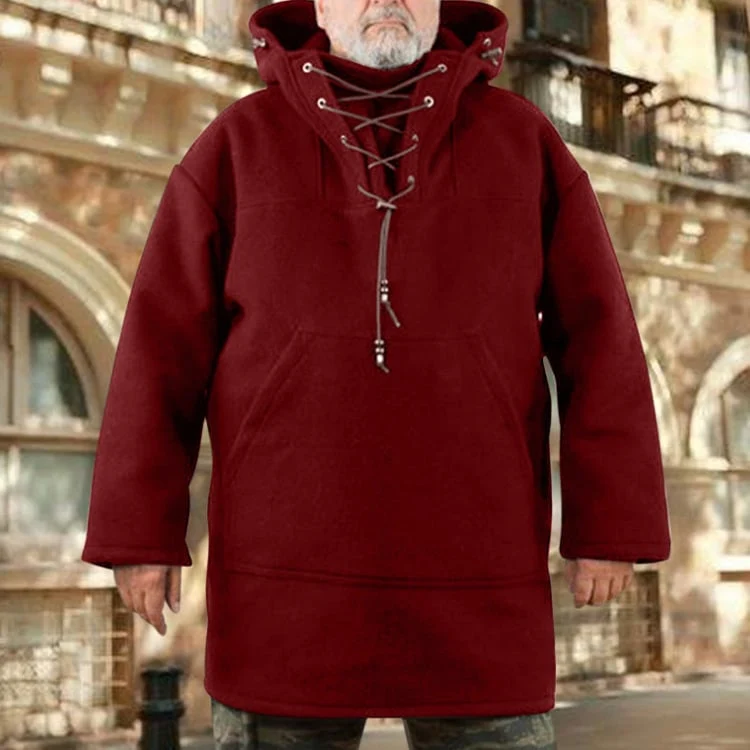 Herren Outdoor-Anorak | Winddicht & wasserabweisend | Robuste Wollmischung | Winterjacke für Outdoor