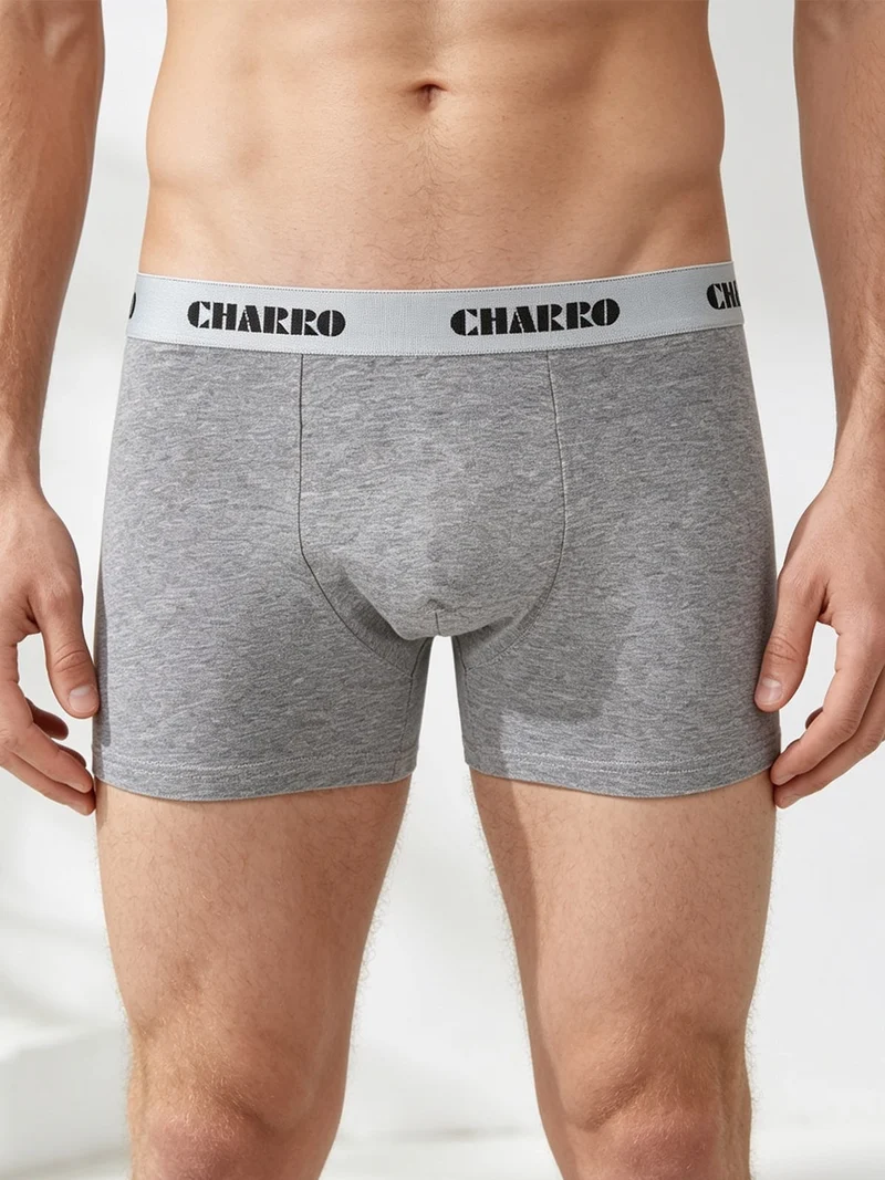 Boxer da uomo tinta unita - grigio scuro