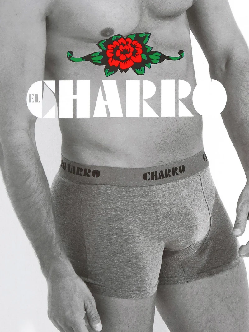 Boxer da uomo tinta unita - grigio scuro