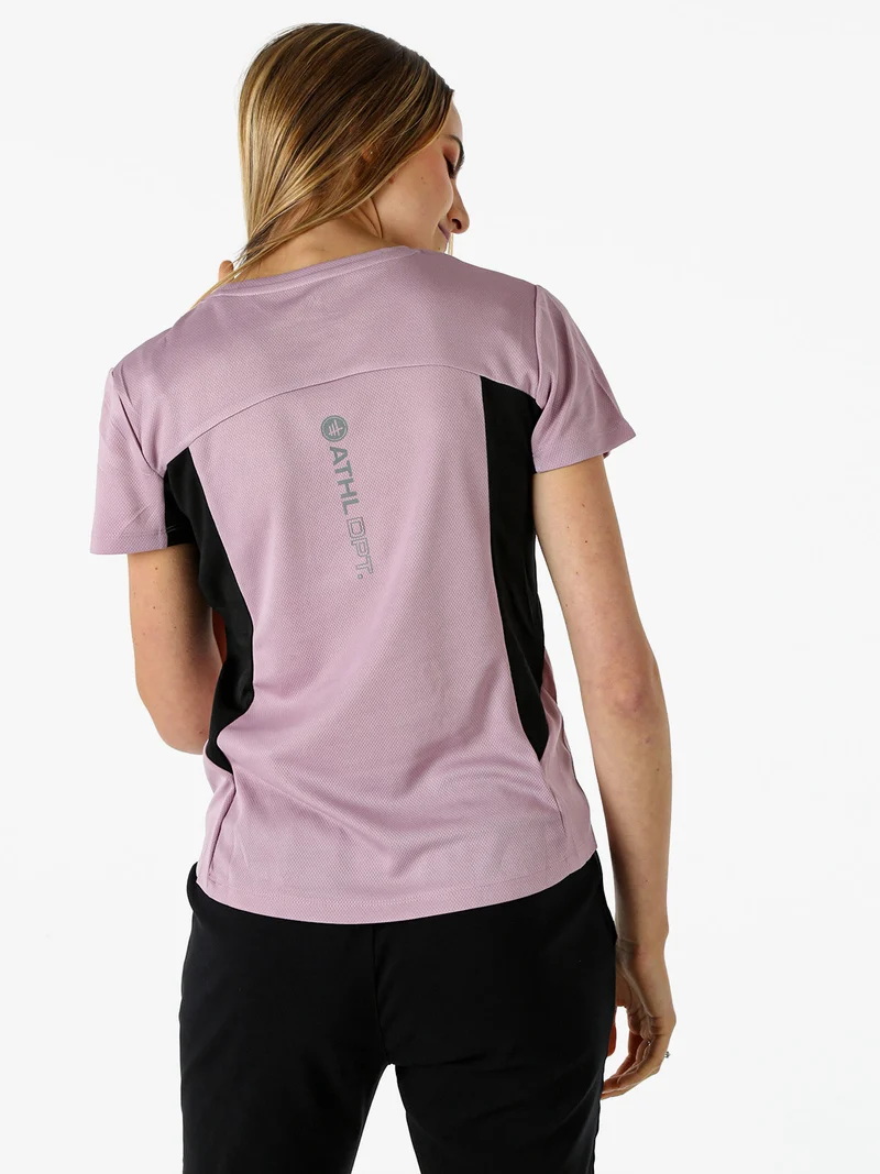 T-shirt sportiva da donna traspirante - lilla