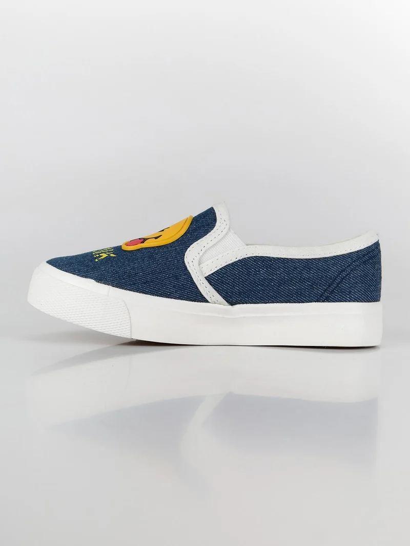 Scarpe basse senza lacci effetto jeans