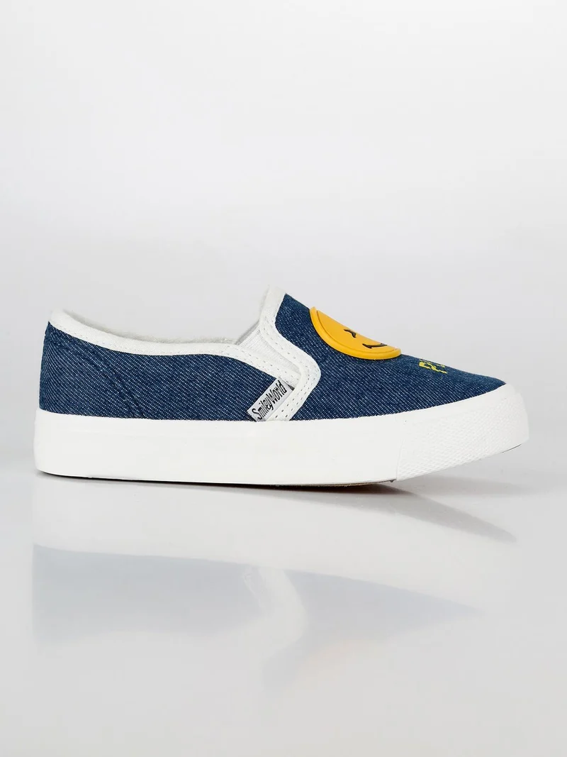 Scarpe basse senza lacci effetto jeans