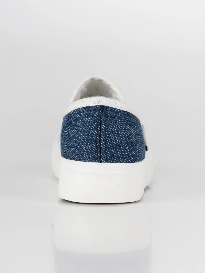 Scarpe basse senza lacci effetto jeans