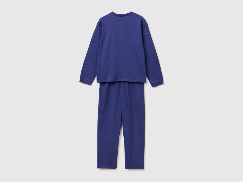 Weicher Pyjama mit Logodruck