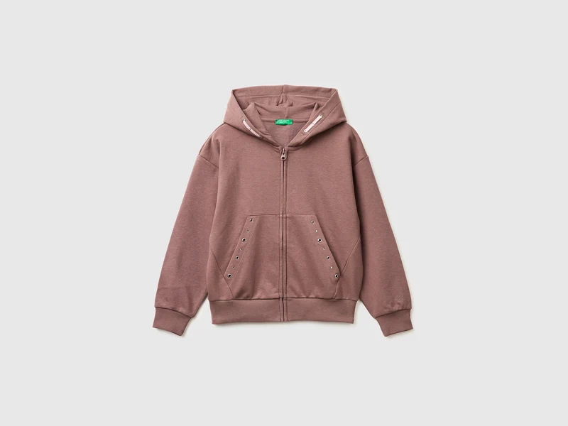 Bequemes Strass-Sweatshirt