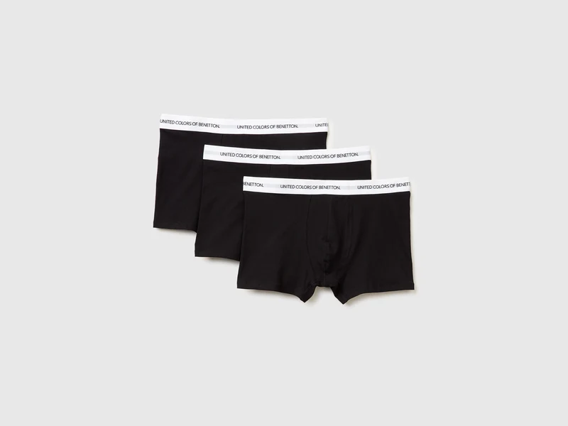 Dreier-Set Boxershorts aus dehnbarer Bio-Baumwolle