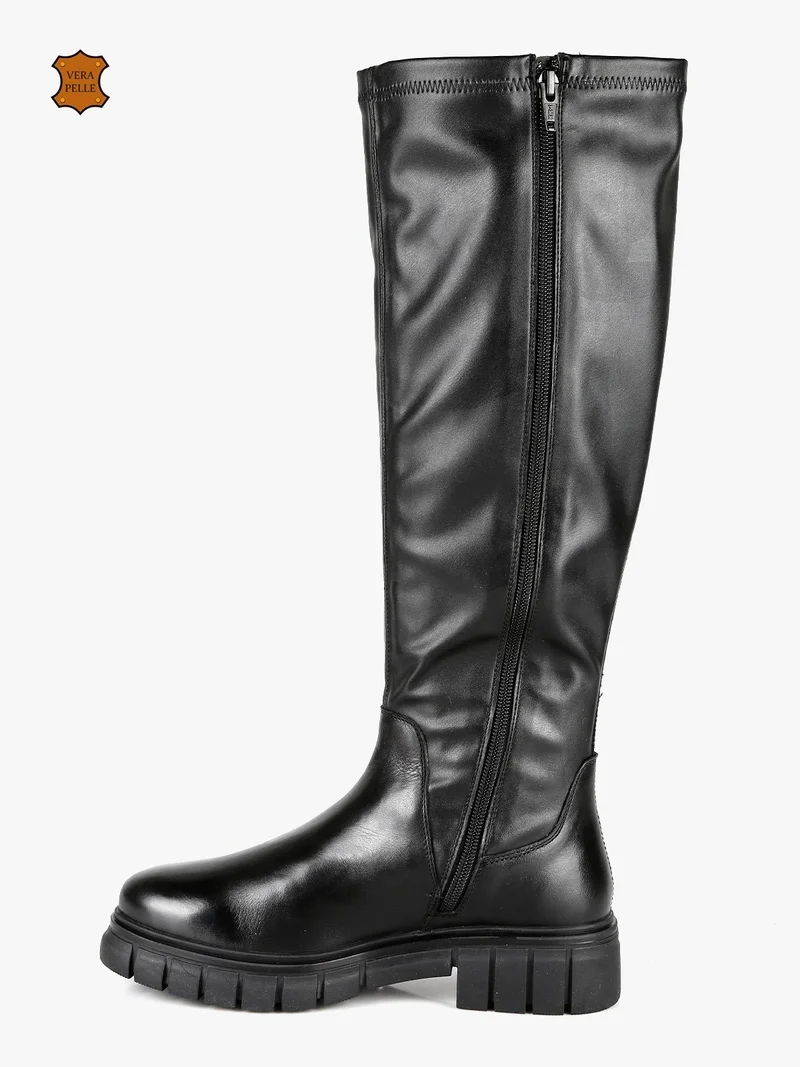 Stivali in pelle donna - nero