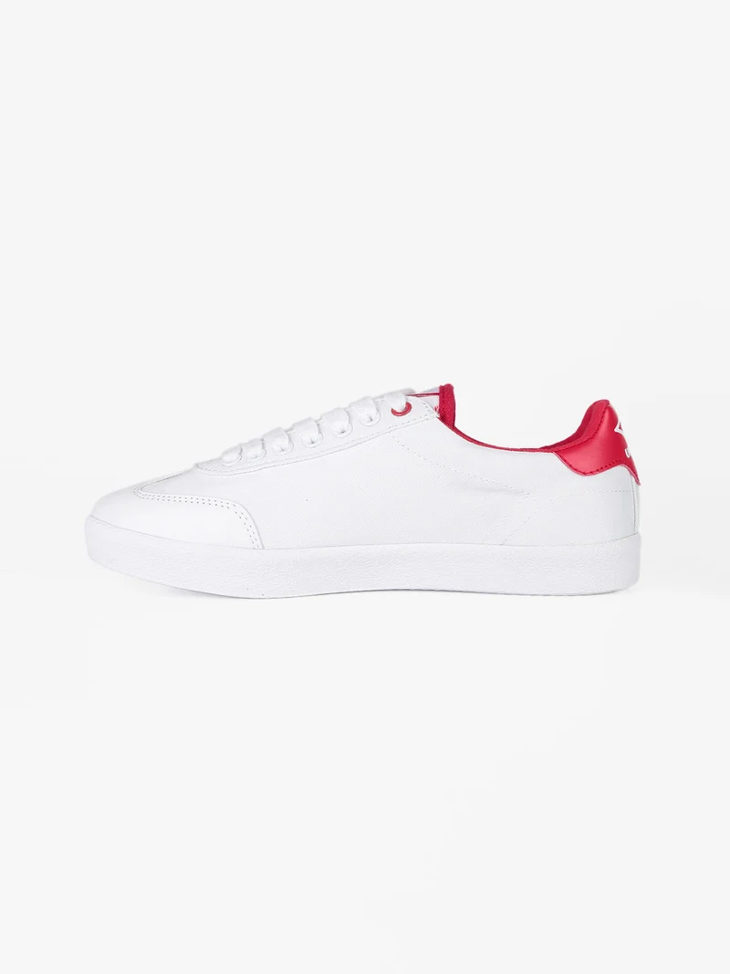 Sneakers basse in tela - rosso