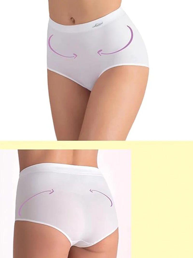 Culotte contenitiva da donna in microfibra - nudo