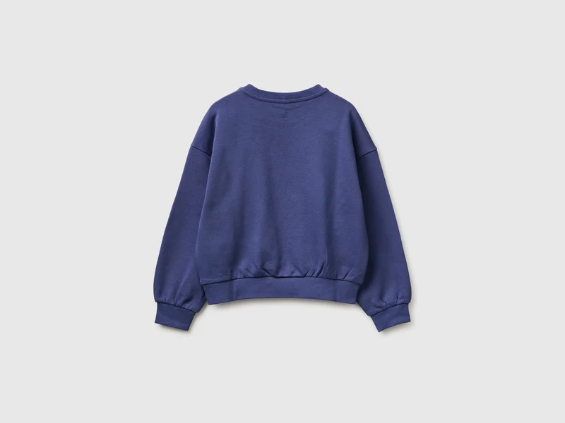 Sweatshirt mit Aufdruck und Pailletten