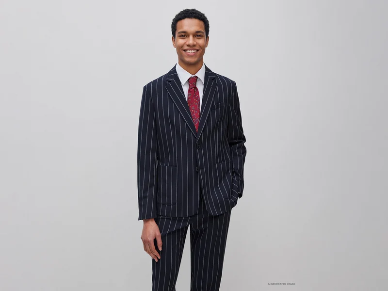 Gestreifter Blazer