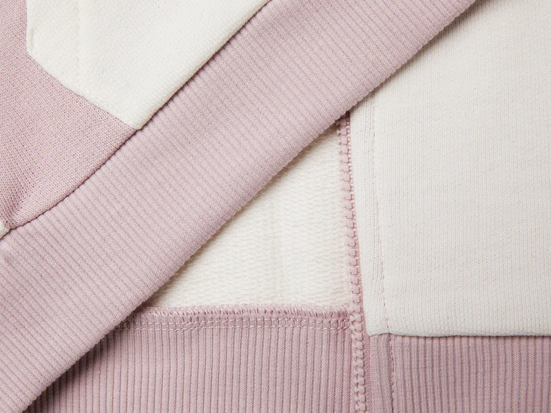 Sweatshirt mit Reißverschluss und Aufdruck