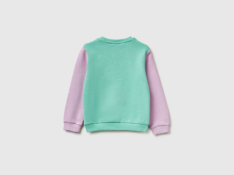 Sweatshirt mit Glitzer-Logodruck