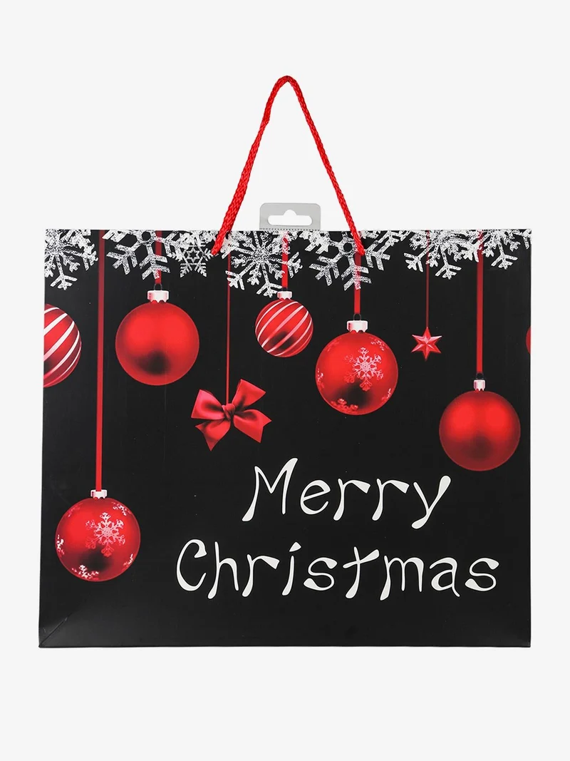 Sacchetto regalo di Natale rettangolare - nero