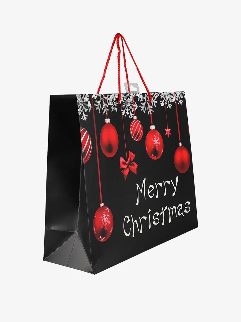 Sacchetto regalo di Natale rettangolare - nero