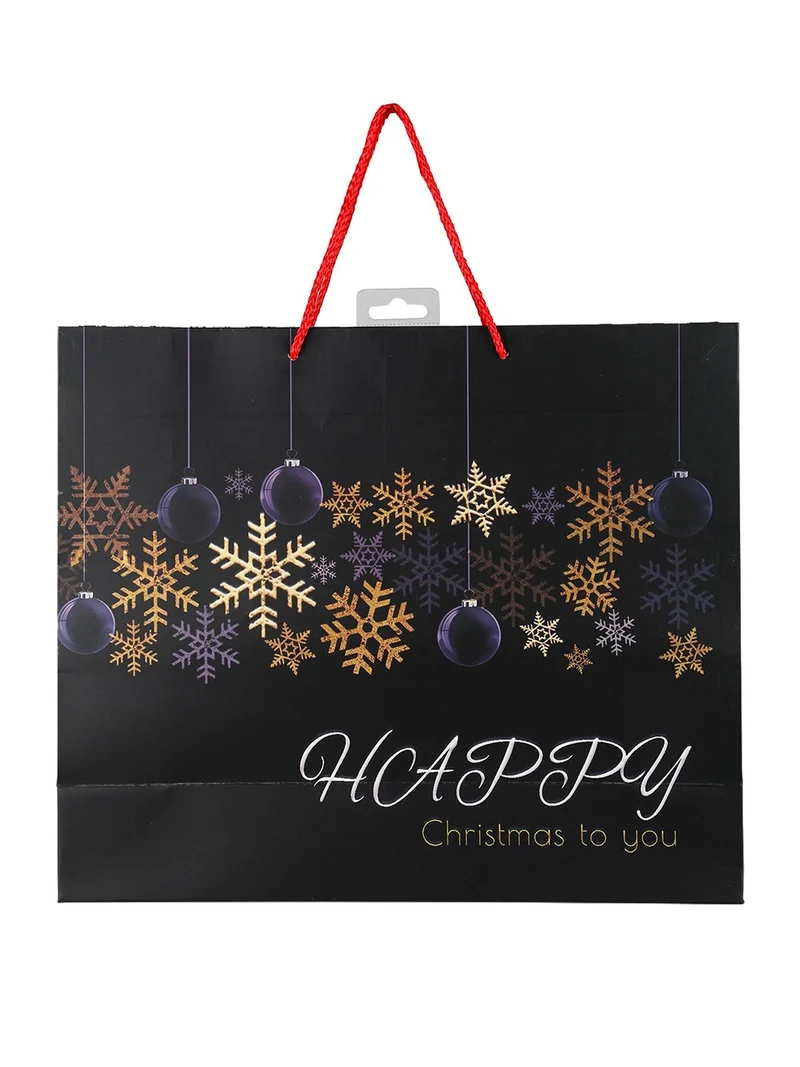 Sacchetto regalo di Natale rettangolare - nero