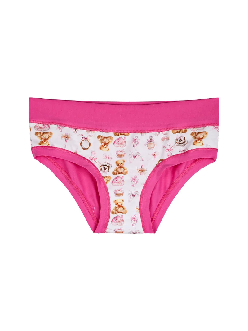 Slip da bambina in cotone - fucsia