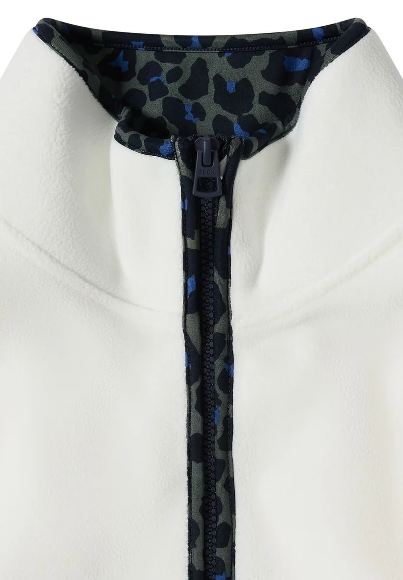 Fleece-Pullover mit Leo-Details