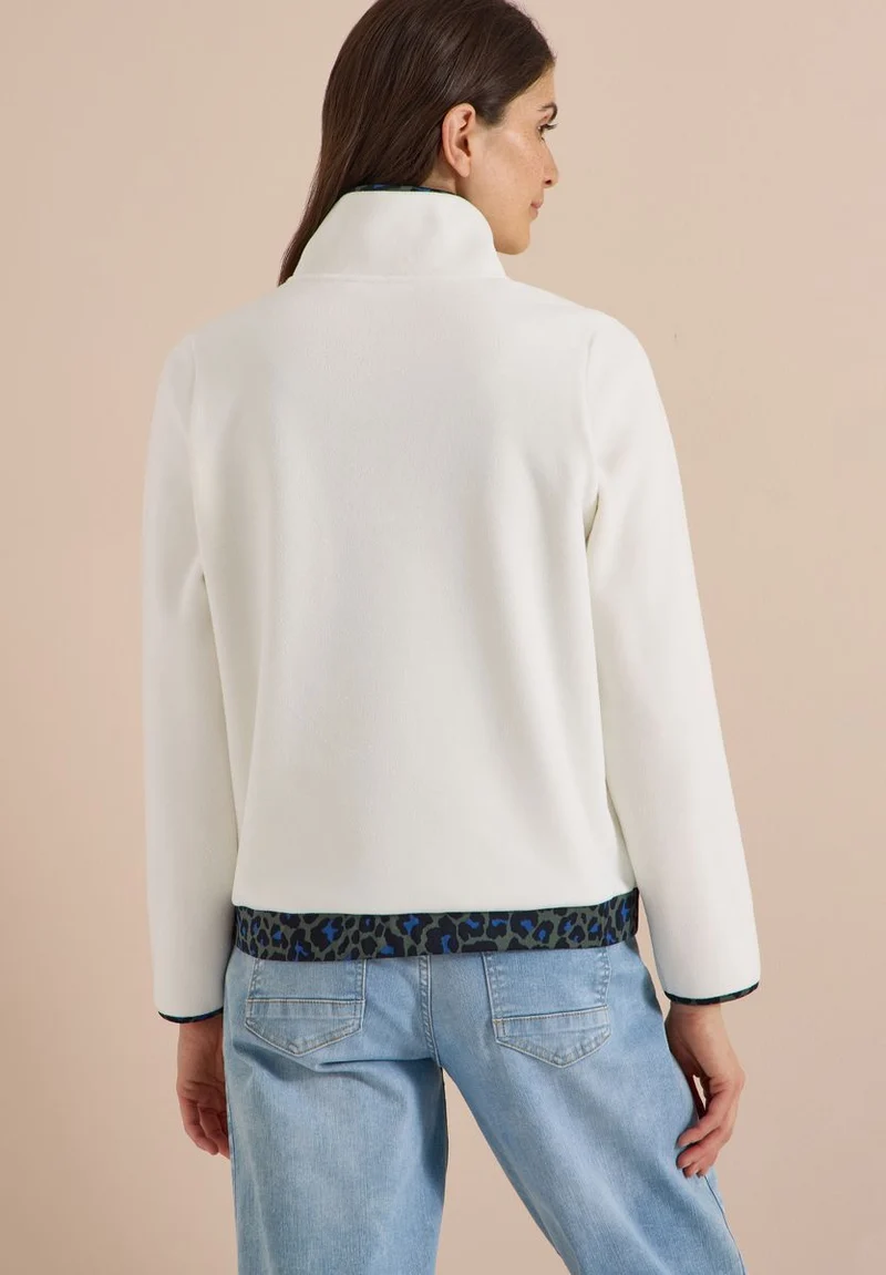 Fleece-Pullover mit Leo-Details