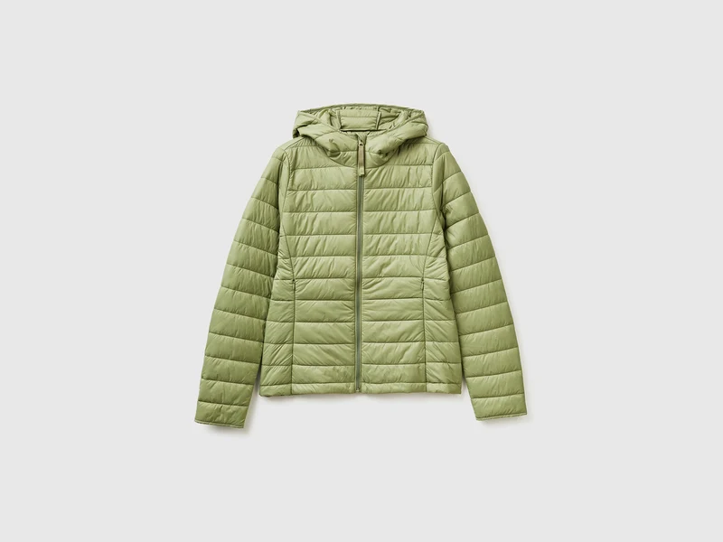 Leichte Daunenjacke mit Kapuze