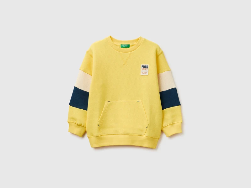 Sweatshirt mit geschlossenem Farbblock