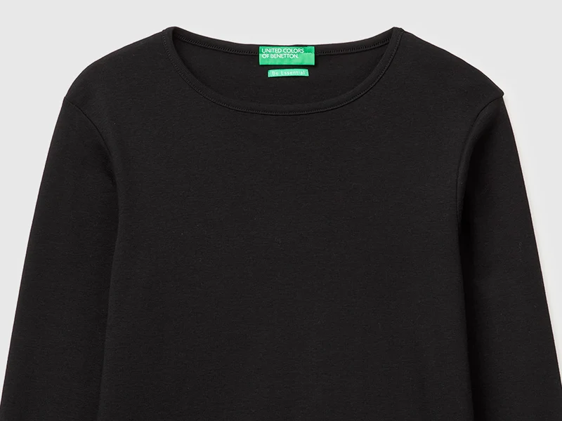 Schmal geschnittenes Langarm-T-Shirt